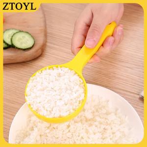 ZTOYL Nhựa hình thìa thìa gạo không dính DIY gạo Scoop khuôn gạo bóng muỗng nửa vòng gạo Cháo muỗng phụ kiện nhà bếp