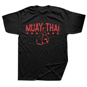 Muay Thai Boxing For Martial Arts Lovers t Shirts Men Cotton Vintage T-Shirts Crew Neck Tee Shirt Short Sleeve Clothing