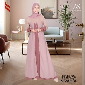BAJU GAMIS UKURAN JUMBO SIZE  WANITA SEPLY MEYRA 238 BOSSA NOVA