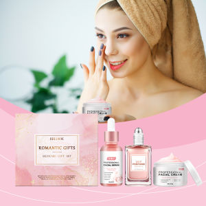 EELHOE Pink Romantic Happy Skincare Gift Box Improving Facial Dullness Moisturizing Brightening Skin Fragrance Gift Box Set For Women Hydrate moisturize and nourish the skin. Experience a romantic fragrance that soothes the body.