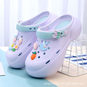 [Free Shipping] WomenS Clogs 2025 Summer New Style Cute And Versatile Thick-Soled Non-Slip For Outdoor Casual Wear And Beach Use