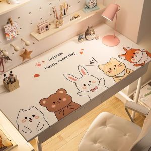Taplak Meja Belajar Kulit Trendy Design Modern Anti Air/Alas Meja Ruang Tamu/Taplak Meja Makan Resto Baru Trend Style/Taplak Meja Aesthetic Cafe