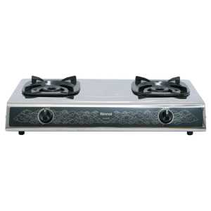 RINNAI RI-522 SS/522S/RI 302S Kompor Gas 2 Tungku Stainless Sun Burner (Hemat Gas)