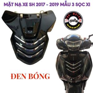 Mặt Nạ Kiểu Cho Sh 2017 2018 2019. Sh 125/150i Mẫu 3 Sọc Xi ( Không Có Ốp Mặt Nạ Nhỏ Đi Kèm)