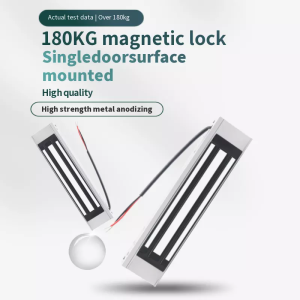 180KG 350LBS Single Electromagnetic Lock Built In LED Smart Electronic Lock Work For Door Access Control System