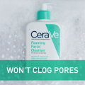 เซราวี CeraVe Foaming Cleanser โฟมทำความสะอาดผิวหน้าและผิวกาย สำหรับผิวธรรมดา-ผิวมัน โฟมล้างหน้า Facial Cleanser คลีนเซอร์ สบู่ 236ml.. 