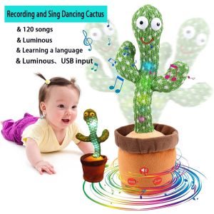 Intelligent Cactus Twisting Can Sing And Dance Learning To Speak Recording Childrens Gift Toys