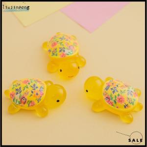 【liujinpeng】 เครื่องประดับ DIY รูปการ์ตูนรูปเต่าเรืองแสงดอกไม้เต่าเครื่องประดับเรซิ่นเรืองแสงในที่มืดอุปกรณ์ตกแต่งตู้ปลาตู้ปลาขนาดเล็ก