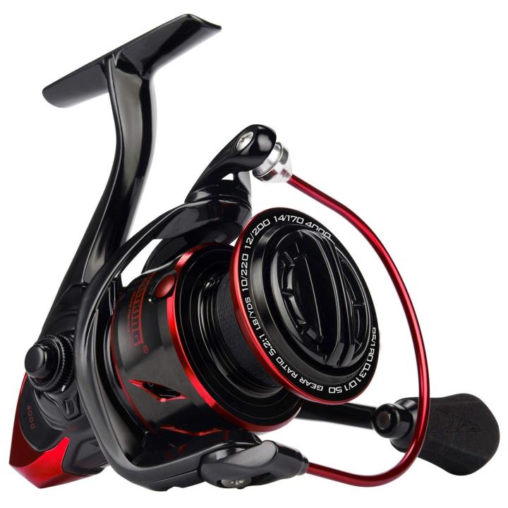 KastKing Sharky III Fishing Reel - New Spinning Reel - Carbon Fiber 39.5  LBs Max Drag - 10+1 Stainless BB for Saltwater or Freshwater - Oversize  Shaft - Super Value!