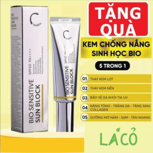 Kem chống nắng Exosome Chuskin chống nắng sinh học BIO SENSITIVE SUN BLOCK nhập khẩu chính hãng hàn quốc kiềm dầu - 50ml