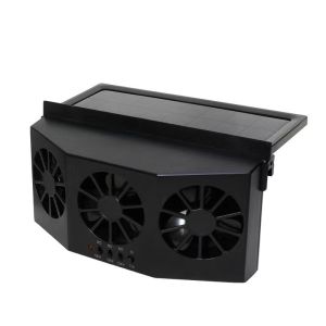 HOMEAPPLIANCESOLUTIONS Solar exhaust fan for car USB fan Environmental protection and energy saving car exhaust fan Car Windows summer radiator Cooling air circulation ventilation fan inside the car