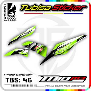 Sticker Striping Yamaha  Mio M3 - Stiker Striping Motor Mio M3 Desain Racing. TBS.46