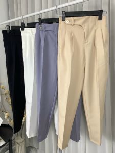 Quần Baggy nữ lưng chun sau cạp tim lồng đai đỉa cá tính phom đẹp màu sắc đen ghi be trắng MILALA SHOP mã Q0888