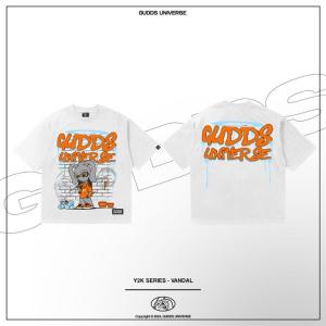 GUDDS Y2K SERIES "VANDAL"Fashion Brand Clothing Tees  fun graffiti short sleeve men and women T-shir