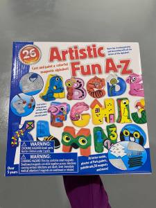 [READY-STOCK] Alphabets Mould and Paint for kids DIY