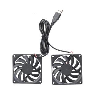 80x80x10mm Oil Bearing Cooling Twin Fans 1900RPM 24dB Noise Level For PC Case Heat Dissipation
