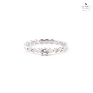 Xuping Cincin Perak Mata 1 Bulat Bijilada 0122240122