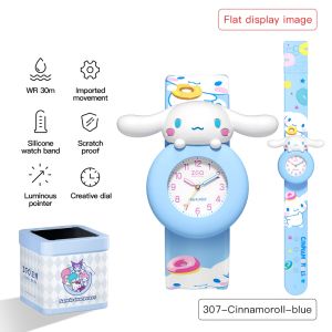 ZGO x Sanrio Cinnamoroll Watch For Kids Waterproof Childrens Watch Pop Ring 5~12 Years Old Hari Gift Watch 307