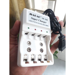 Bộ Sạc pin đa năng Jiabao JB268 dùng để sạc cho Pin AA - AAA - Pin 9V vuôngsạc nhanh nhỏ gọn