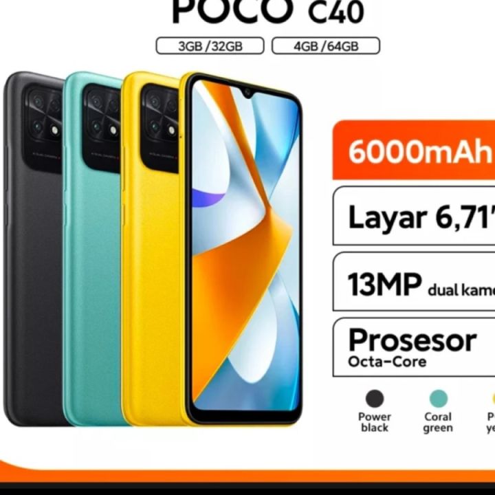 Xiaomi Poco C40 4/64 GARANSI