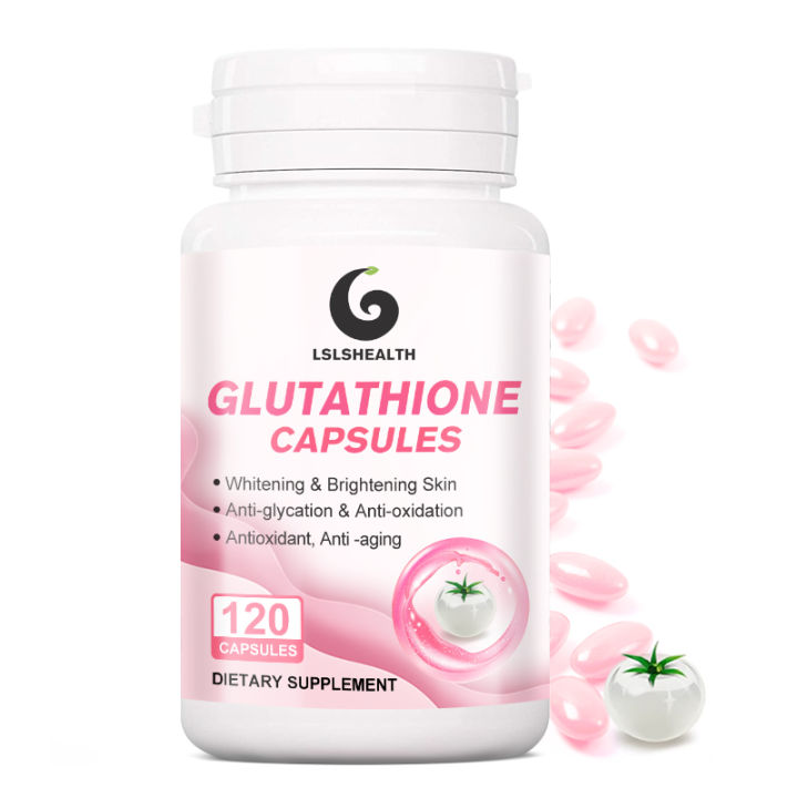LS Health Glutathione With White Tomato Glutathione Whitening Capsules Anti-aging Anti-oxidation Shiny Skin Anti-Aging Antioxidant Supplement Brightening Sun Protection Capsules - Lazada