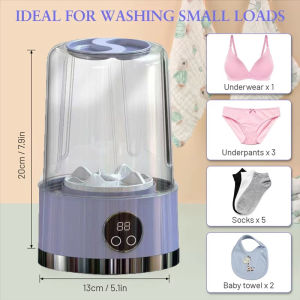 Portable Underwear Washing Cup Mini Washing Machine For Dormitory Wireless Charging Washing Machine