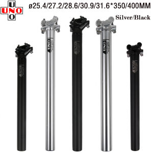 UNO Mountain Road Bike MTB Ultralight 6061-T6 Straight Head Float 25.4 27.2 30.9 31.6mm Seat Tube SeatPost Black Sliver