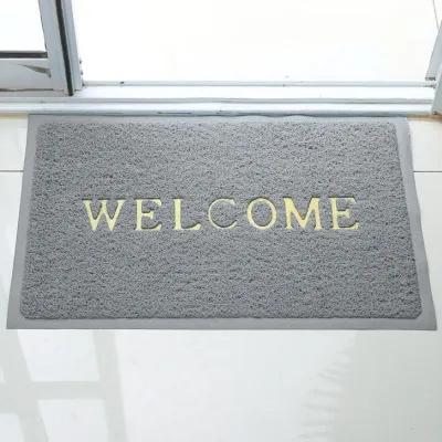 Welcomeพรมเช็ดเท้าขนาด 60*90ซม เลือกสีได้ 4 สี พร้อมส่ง มีให้เลือก2 แบบ รุ่นธรรมดาและรุ่นหนา พรมดักฝุ่นพรมเช็ดเท้า Welcome ผลิตจากเส้นใยไวนิล ใยหนา-Z-03