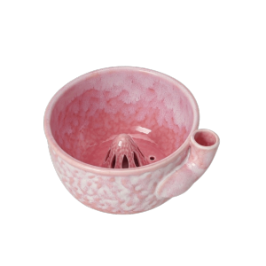 YERZ Ceramic Fruit Washing Bowl Creative Automatic Swirling Fruit Bowl New Product Swirling Water Flow Matching Plate Household Use