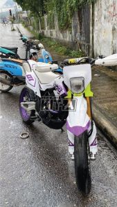 Decal New Dtracker motif Putih ungu D-A4-292