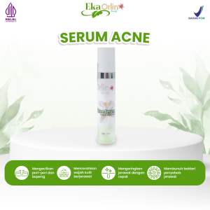 Serum Acne Orlin Beauty Mencerahkan Wajah Mengecilkan Pori Mengurangi Bekas Jerawat Bopeng Merawat Kulit Berjerawat 10 Ml BPOM