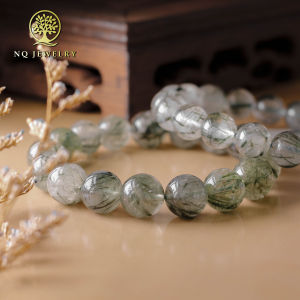 Vòng tay đá thạch anh tóc xanh hợp mệnh Mộc & Hỏa - NQ Jewelry