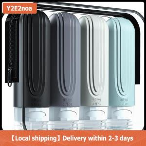 【Local shipping】 90 ml set Silicone Du Lịch Mỹ phẩm chai rỗng bóp container leakproof bơm lại chai cho dầu gội điều hòa Lotion
