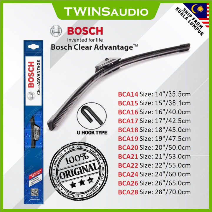 BOSCH BCA CLEAR ADVANTAGE WIPER BLADE Lazada