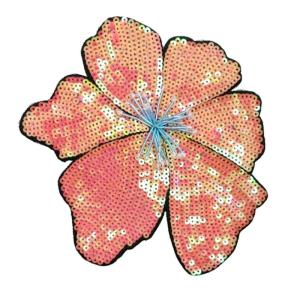 Glittering Sequined Flower Applique Sewing On Patches For Various Clothing Stage Costume Decorative Glitters Applique