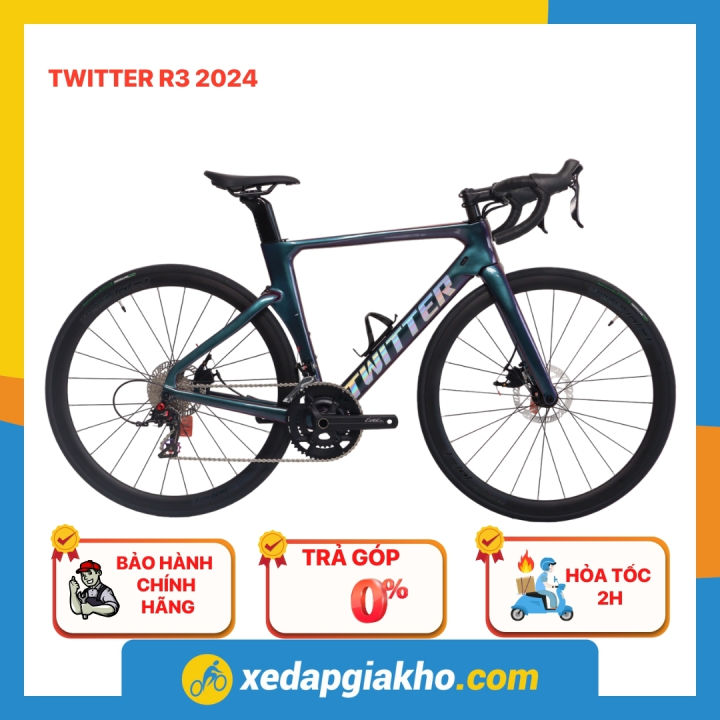Xe Đạp Đua Twitter R3 2024 – Khung Carbon | Phanh Đĩa Cơ Heo Dầu ...