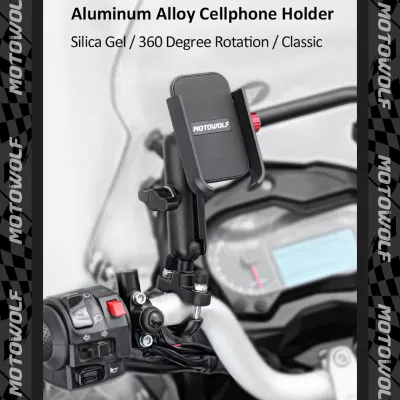 COD Motowolf phone holder v3 original 360 degrees rotation made of high quality aluminum alloy motowolf cp holder v3