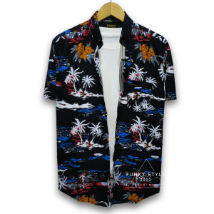 Kemeja Pria Motif Pantai Terbaru Terlaris Kemeja Hawai Lengan Pendek Banyak Pilihan Motif