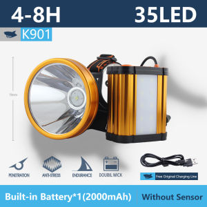 Smiling Shark K901 Super Bright Headlight LED Waist Hang Split Headlamp USB Rechargeable Headlamp Waterproof Outdoor Camping Work Repairing Lights Lighting Lamp