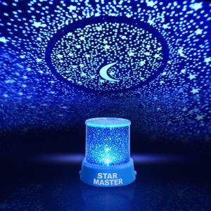 【Hania】Colorful Starry Night LED Starlight Night Light Projector Light Birthday Layout Atmosphere Light Lovers Confession Romantic Scene Layout Projector Festival Celebration Decorative Light