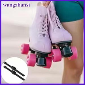wangzhansi 1 2ชุดโรลเลอร์แรทเชตสเก็ตสายรัดความเร็ววงล้อยึดหัวเข็มขัดกับสกรูสายรัดข้อเท้าเทปโรลเลอร์สเก็ตวงคงที่