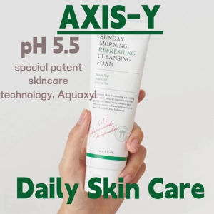 [HOT SALE ]AXIS-Y Sunday Morning Refreshing Cleansing Foam 120 ml - pH 5.5 No Stripping Facial Wash