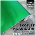 Skotlet Hijau Satin Doff Metalik Variasi Body Motor NMAX PCX Vario  (Ukuran 50Cm x 50 Cm). 