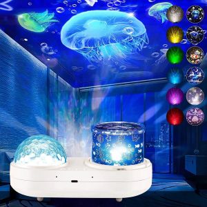 Night Light Ocean Projector Lamp Projector Light for Kids Toys Birthday Gift Bedroom Decoration Lights LED Light 12Pcs Theme Film Childrens Gifts