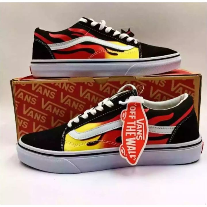 PROMO!!!SEPATU VANS OLD SKOOL API FLAME FIRE/SEPATU PRIA WANITA