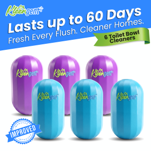 Kleengent Ever Fresh Toilet Bowl Cleaner – Blueberry & Lavender – NEW & IMPROVED Scented Bleach Tank Drop-In | Automatic Cleaning Odor Control & Long-Lasting Freshness | Lasts up to 60 days
