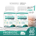 💥ส่งฟรี !!💥(1แถม1) VITAMORES Probio-Capsule ผลิตภัณฑ์เสริมอาหาร โพไบโอติก ชนิดแคปซูล เพื่อนแท้ของระบบทางเดินอาหาร 1 กระปุก บรรจุ 30 แคปซูล. 