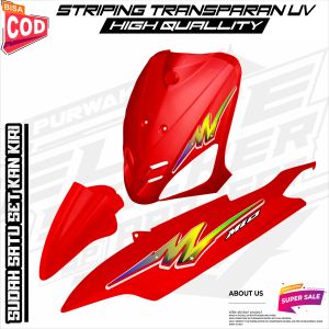 STRIPING VARIASI TRANSPARAN YAMAHA MIO SPORTY /MIO SMILLE STICKER VARIASI MOTIF TERBARU VIRAL SIMPLE