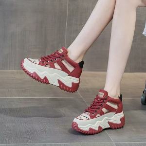 WomenS Height-Increasing Spring 2026 New Vintage Breathable Soft Leather Hollow Casual Shoes Thick-Soled Sandals In Stock