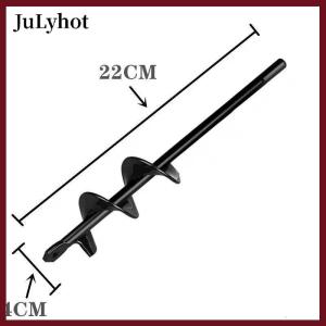 JULYHOT Garden Planting Flowers And Plants Digging Hole Drill Bit Spiral Rod Loose Soil Alloy Ground Ddrill Bit Short Rod